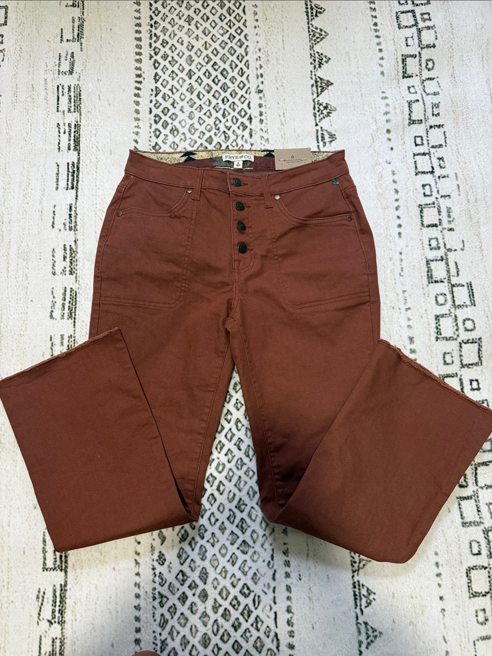 FRYE AND CO. Rust Brown Boot Cut Pants